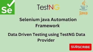 Part 10 Data Driven Testing Selenium automation framework
