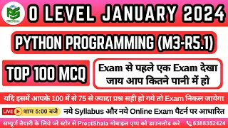 Python Model Paper O Level Python Programming MCQs Python Programming For O Level PreptS