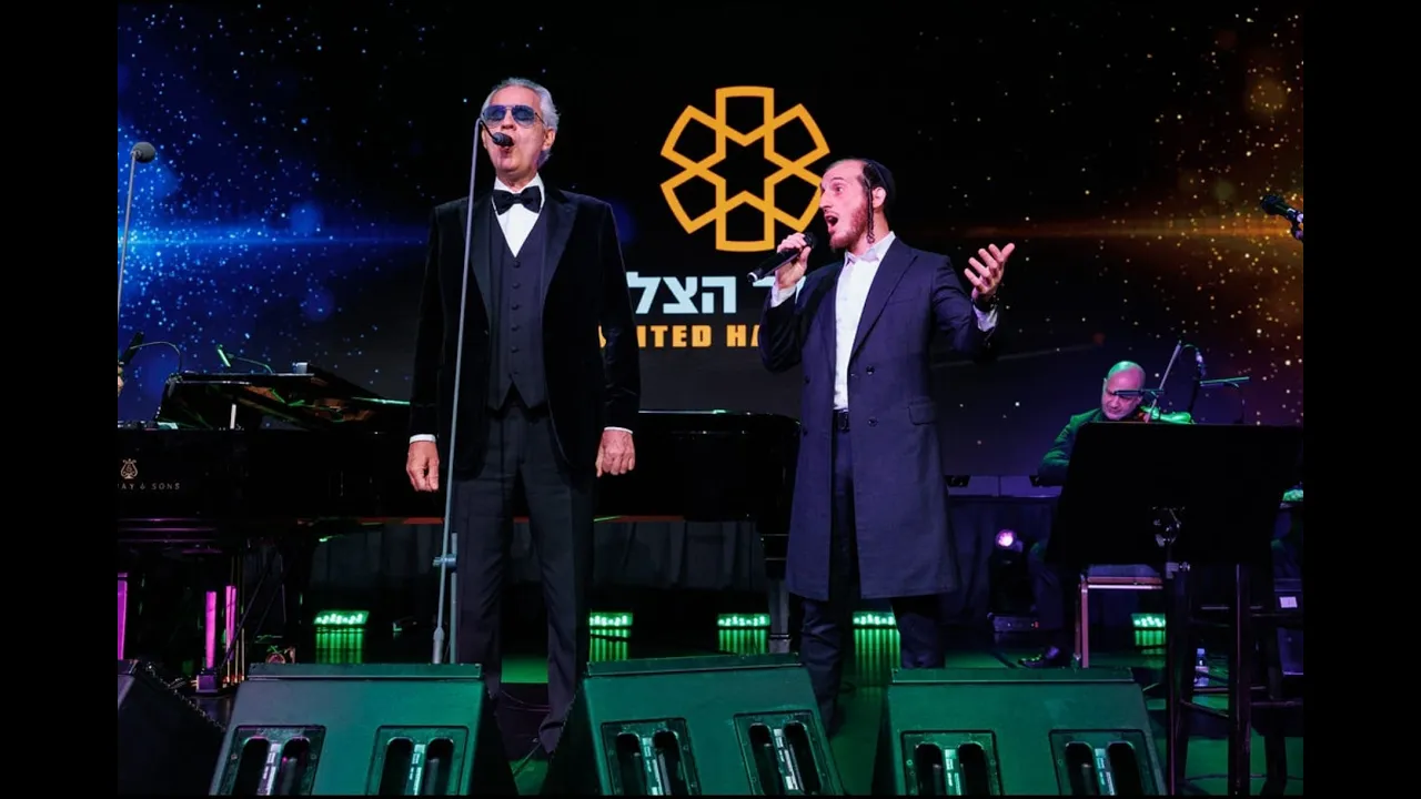 Andrea Bocelli and Shulem Lemmer - Fall On Me - Live at United Hatzalah of Israel Gala Andrea Bocelli and Shulem Lemmer - Fall On Me - Live at United Hatzalah of Israel Gala