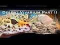 Bioactive and Enriched Desert Vivarium Part II Leopard Gecko Setup