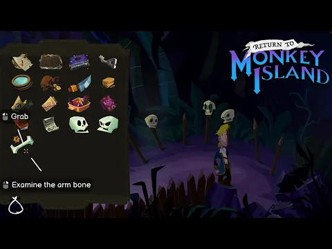 Inventory revealed while exploring Monkey Island - Return to Monkey Island