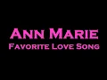 Ann Marie - Favorite Love Song Instrumental/Karaoke