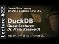 22 - DuckDB Internals CMU Advanced Databases Spring 2023