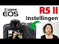 📸 Canon EOS R5 II Systeemcamera Fotografie Handleiding: Menu, Functies, Knoppen, Instellingen uitleg