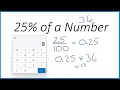 How to Find 25 Percent of a Number Using a Calculator Step by Step