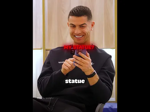 Ronaldo Saw His Statue and His Reaction Was Priceless!