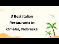 3 Best Italian Restaurants in Omaha Nebraska Italian Cuisine