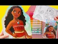 Moana DIY Coloring Activity and Sticker Book