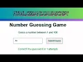 Number Guessing Game Development in Javascript Game Development