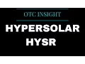 OTC Insight HYSR HyperSolar Inc