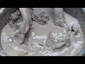 Asmr- Black Cement Dipping Chunks Crumbling