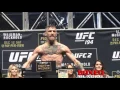 Official Weigh-in Jose Aldo 145 vs Conor McGregor 145