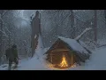 Lagu 3 Days Solo Winter Camping – Deep Snow, No Tent, Below -8°C | Bushcraft \u0026 Survival