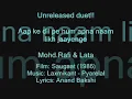 Lagu Unreleased duet!! Saugaat (1986) Aap ke dil pe hum apna naam   Mohd.Rafi \u0026 Lata