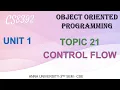 CS8392 - OBJECT ORIENTED PROGRAMMING