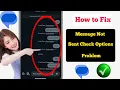 Not Sending Check Option Problem Fix Messages Trouble Sending Problem Message Not Sending Problem