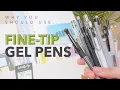 The BEST Fine-Tip Gel Pens for TINY Handwriting and Efficient Notes