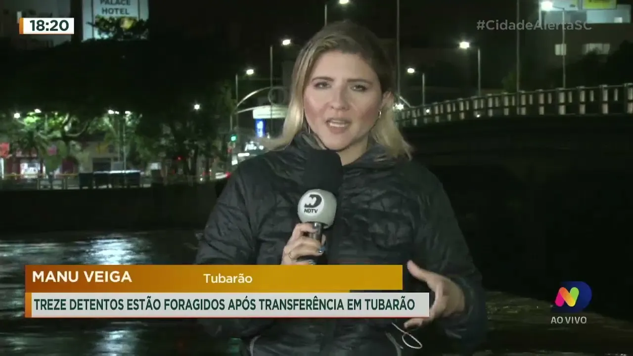 Treze detentos estão foragidos após transferência em Tubarão