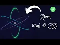 How To Make Atom Animation using HTML CSS A Quick Easy Guide