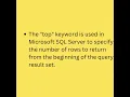 TOP vs offset vs limit with example