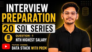 SQL Interview Question Nth Highest Salary 20 SQL Interview Questions Data Stack with Prem