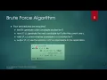 Topic 10 Design and Analysis of Algorithms Brute Force Method