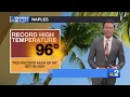 Naples ties 96 degree record high temperature