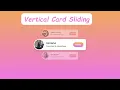 Vertical Card Sliding Animation using only HTML CSS