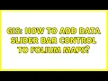 GIS How to add data slider bar control to Folium maps