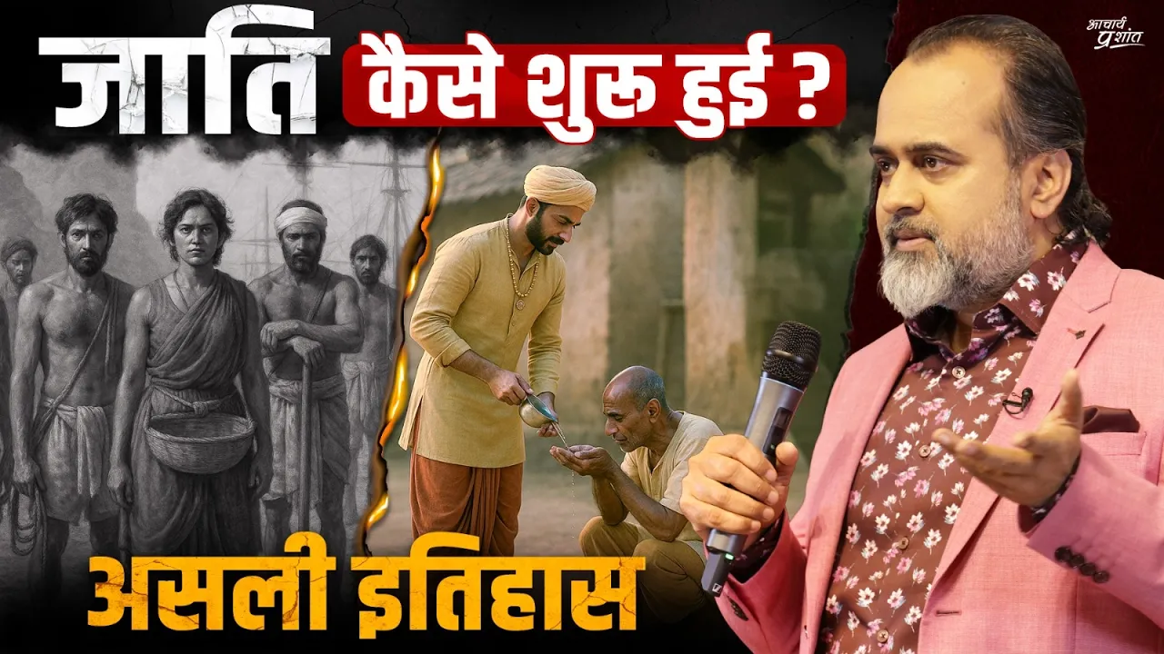 "हिन्दू धर्म के दिल में घुसी है जाति"- सचमुच? कैसे आई जाति? (पूरा इतिहास) || आचार्य प्रशांत (2025)