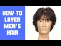 Feathered Layers Men s Haircut Tutorial - TheSalonGuy