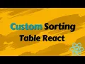How to Sort Data in React Custom Sorting in React Js