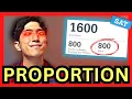 August SAT Math Proportion Word Problems - ONE Concept To Solve Them All