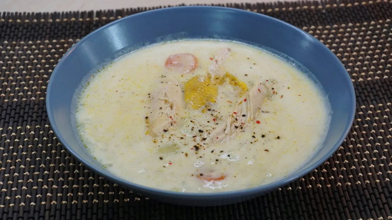 Traditional Greek Chicken soup -     Greek Cooking by Katerina