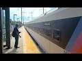 Penn Station bound New Jersey Transit Train arriving at Edison