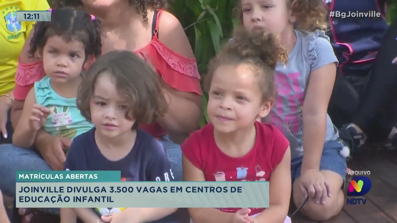 Matrículas abertas: Joinville divulga 3.500 vagas em centro de educação infantil