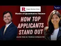 What it takes to get into Rutgers Master of Quantitative Finance-advice from Sr Program Coordinator