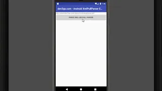 android parse xml use xmlpullparser example