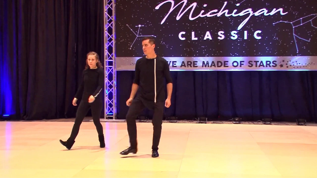 Michigan Classic 2018 Pro Am Open Routine Leigh VanLerberg with Jesse Lopez