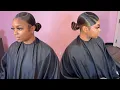HOW TO LOW KNOT BUN W SWOOP