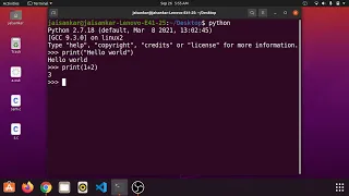How to run Python program on Ubuntu Terminal