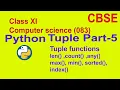 tuple functions len count any max min sorted index