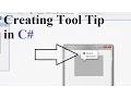 Creating Tooltip in C