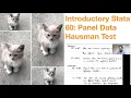 Introductory Stata 60 Panel Data Hausman Test