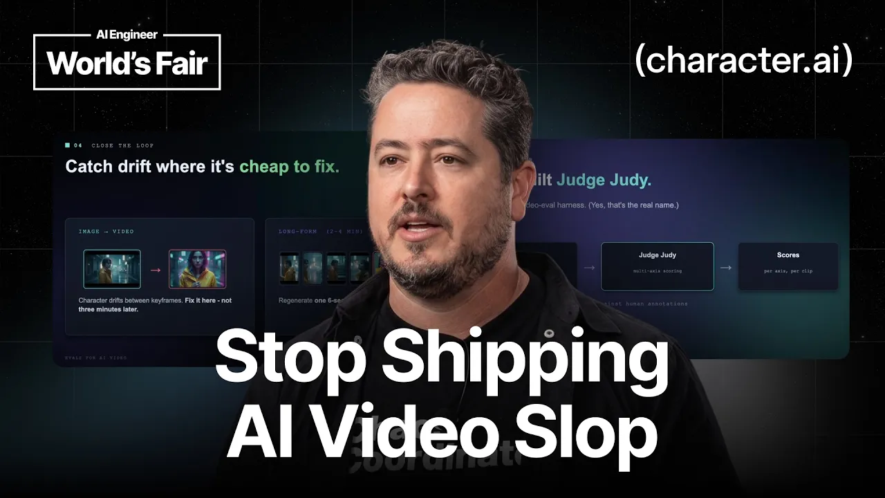 Evaling Video Slop — Maor Bril, Character.ai: video thumbnail