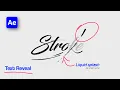 Liquid Stroke Text Reveal Animation After Effects Tutorial