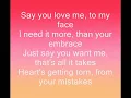 Jessie Ware - Say you love me (Alex Adair remix) lyrics