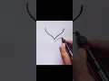 Drawing scarlet witch wanda s logo