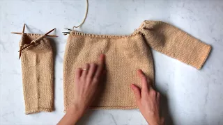 Joining Sleeves to Body Tutorial Purl Soho