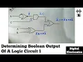 Determining Boolean Output of a Logic Circuit Conceptual Questions 1 Digital Electronics